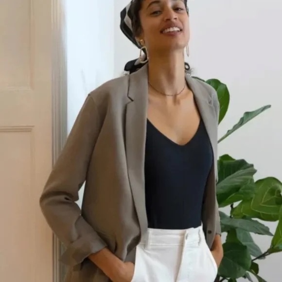 Everlane Cami Bodysuit Black - sz L - Picture 3 of 6